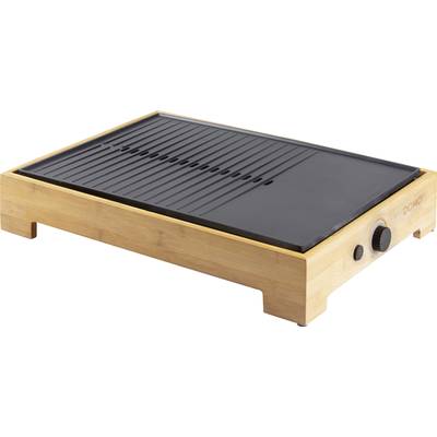 DOMO DO9271G Electric Electric grill Indicator light, Non-stick coating Wood, Black