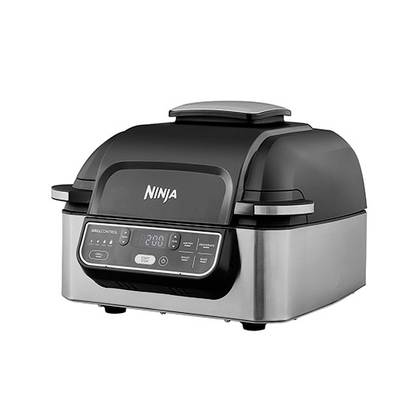 Ninja AG301EU Electric Electric grill Heat convection Black, Silver (matt)