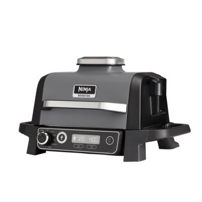 Ninja Woodfire Electric Electric grill Heat convection Black, Silver (matt)