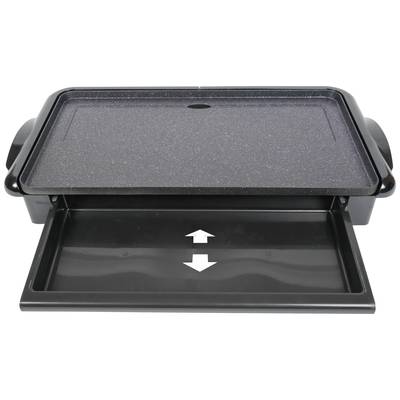 SOGO Human Technology Electric Table grill Overheat protection Black, Stone finish