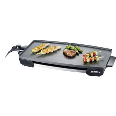Severin KG 2397 Electric Table grill with manual temperature settings Stainless steel (brushed), Black
