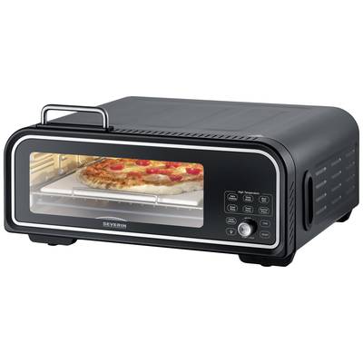 Severin Serico Electric Pizza oven with display, with pizza stone, Timer function Black