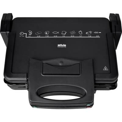 Silva Homeline KG 2410 Electric Grill press Non-stick coating, hinged, Indicator light Black