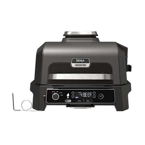 Ninja Woodfire Pro XL Electric BBQ Grill & Smoker in Grey Lid/Black Body | OG850UK | by SharkNinja